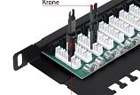 Патч-панель 19" Кат.6 Cabeus PLHD-24-Cat.6-Dual-90-0,5U 0.5U 24 порта