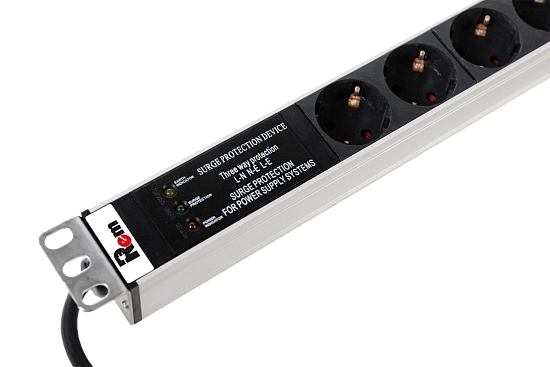 Блок розеток 19", 7 розеток ЦМО R-16-7S-FI-440-1.8