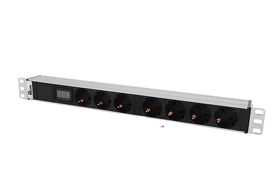 Блок розеток 19", 7 розеток ЦМО R-32-7S-Am-440-K