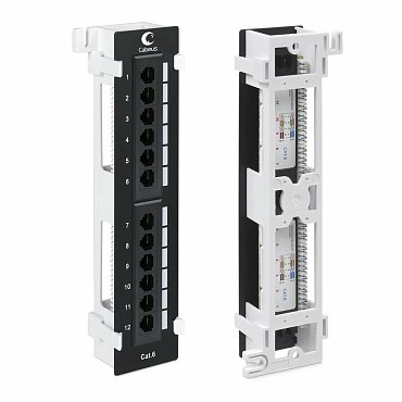 Настенная патч-панель Кат.6 Cabeus PL-12-Cat.6-WL-Dual IDC 12 портов