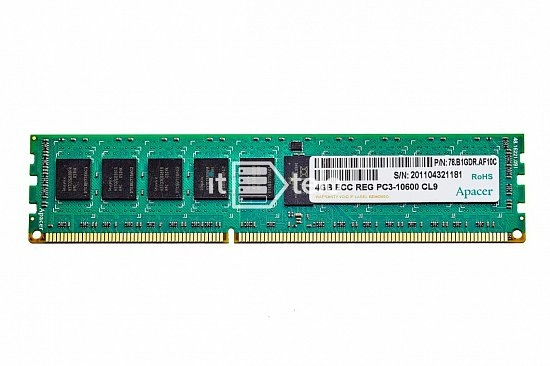 Оперативная память Apacer 4gb DDR3 PC3-10600 1333MHz ECC RDIMM ref