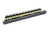 Патч-панель 19" Кат.6а Hyperline PP2-19-24-8P8C-C6A-110D 1U 24 порта