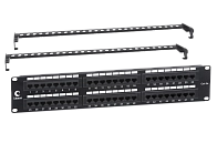 Патч-панель 19" Кат.6а Cabeus PL-48-Cat.6A-Dual 2U 48 портов