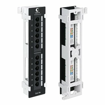 Настенная патч-панель Кат.5е Cabeus PL-12-Cat.5e-WL-DualIDC 12 портов