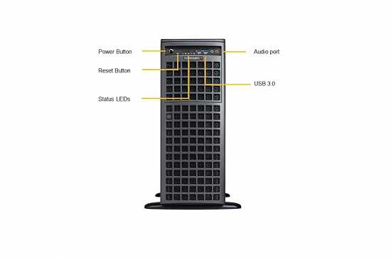 4-unit tower GPU-сервер на базе Supermicro