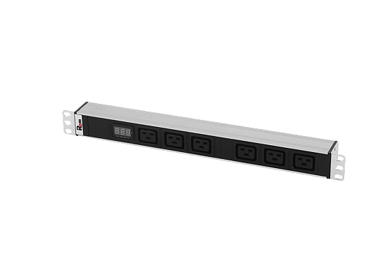 Блок розеток 19", 6 розеток ЦМО R-32-6C19-Am-440-K