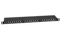 Патч-панель 19" Кат.6а Cabeus PLHD-24-Cat.6a-SH-Dual-0,5U 0.5U 24 порта