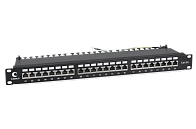Патч-панель 19" Кат.6а Cabeus PL-24-Cat.6a-SH-Dual 1U 24 порта