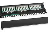 Патч-панель 19" Кат.5е Cabeus PL-24-Cat.5e-SH-Dual IDC 1U 24 порта