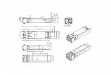 Модуль оптический SFP+ WDM дальность до 3км (5dB), 1330нм