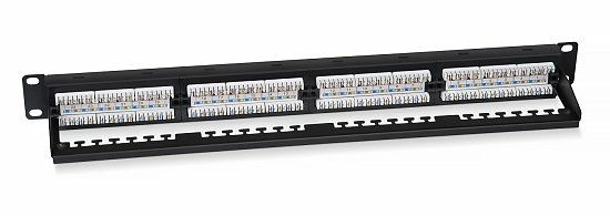 Патч-панель 19" Кат.6 Cabeus PL2-24-Cat.6-Dual 1U 24 порта
