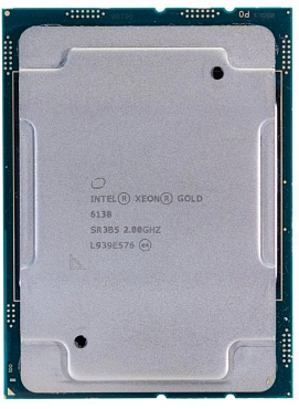 Процессор Intel Xeon Gold 6138 27.50M Cache, 2.00 GHz, 20 ядер LGA 3647
