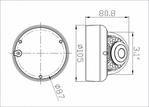 Внутренняя IP Видеокамера SKVISION SK-508HDP