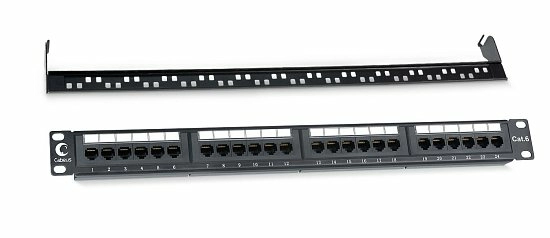 Патч-панель 19" Кат.6 Cabeus PL-24-Cat.6-Dual 1U 24 порта