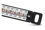 Патч-панель 19" Кат.6а Cabeus PLHD-24-Cat.6a-Dual-180-0,5U 0.5U 24 порта