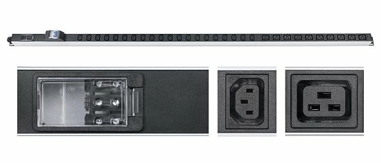 Блок розеток  19"  32А Cabeus PDU-32-10C19-20C13-B-T 30 розеток
