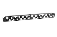 Патч-панель 19" Кат.5е Hyperline PP2A-19-24S-8P8C-C5E-110 1U 24 порта