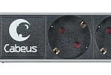 Блок розеток  19"  16А Cabeus PDU-6P-2EU 6 розеток