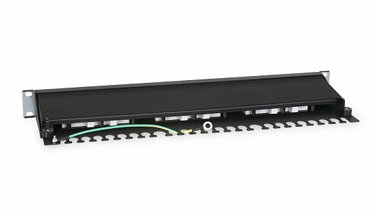 Патч-панель 19" Кат.6 Cabeus PL-24-Cat.6-SH-Dual IDC 1U 24 порта