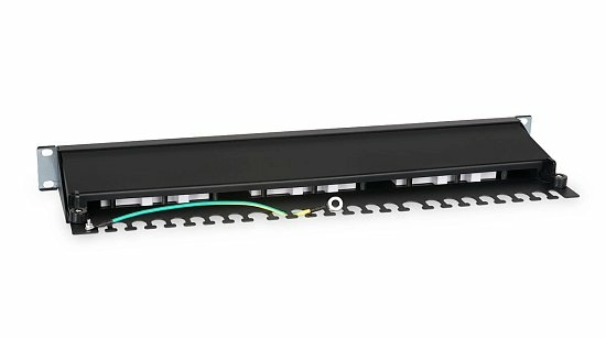 Патч-панель 19" Кат.6а Cabeus PL-24-Cat.6A-Dual 1U 24 порта