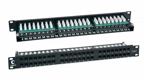 Патч-панель 19" Кат.6 Cabeus PLHD-48-Cat.6-Dual 1U 48 портов