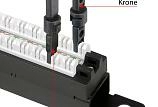 Патч-панель 19" Кат.5е Cabeus PLHD-24-Cat.5e-Dual-180-0,5U 0.5U 24 порта