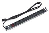Блок розеток  19"  10А Cabeus PDU-8P-2IEC 8 розеток