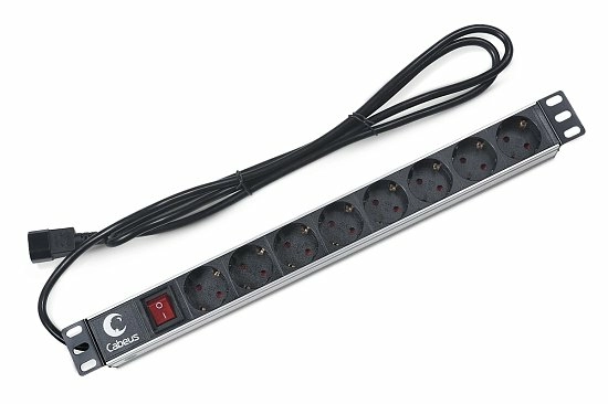 Блок розеток  19"  10А Cabeus PDU-8P-2IEC 8 розеток