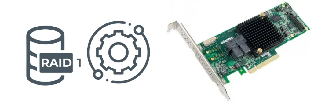 Создание массива RAID1 на базе контроллера Adaptec