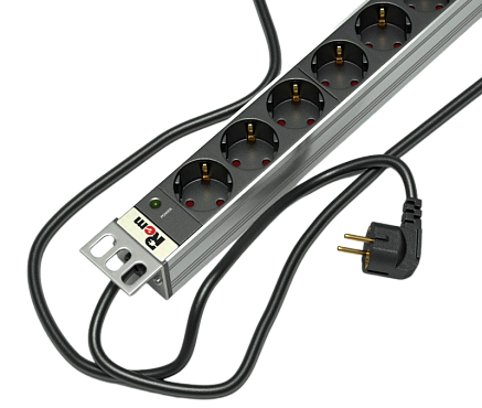 Блок розеток 19", 9 розеток ЦМО R-16-9S-I-440-1.8