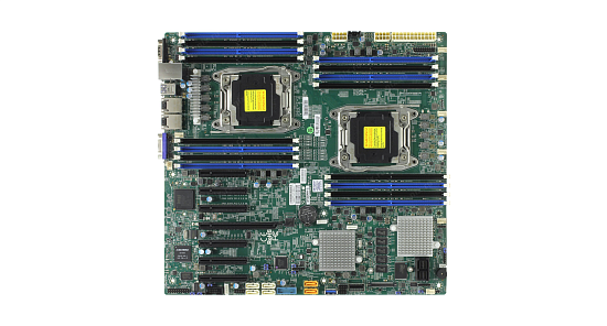 Материнская плата Supermicro X10DRH-C (2xLGA2011-3, 16xDDR4, Raid 12gb / s)