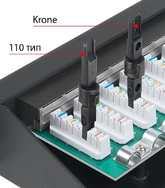 Патч-панель 19" Кат.5е Cabeus PL-24-Cat.5e-SH-Dual IDC 1U 24 порта