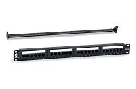 Патч-панель 19" Кат.5е Cabeus PL-24-Cat.5e-Dual 1U 24 порта