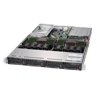 Сервер Supermicro SuperServer 6019U-TRT 4x3.5" Rack 1U, SYS-6019U-TRT