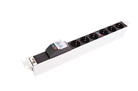 Блок розеток 19", 6 розеток ЦМО R-32-6S-A-440-K