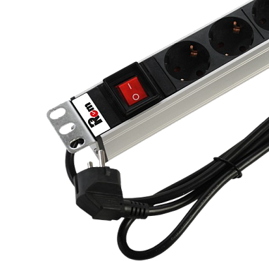 Блок розеток 19", 8 розеток ЦМО R-16-8S-V-440-3