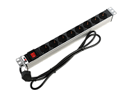 Блок розеток 19", 8 розеток ЦМО R-16-8S-V-440-1.8