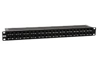 Патч-панель 19" Кат.6а Hyperline PPHD-19-48-8P8C-C6A-110D 1U 48 портов
