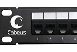 Патч-панель телефонная 19" Cabeus PL-25-TEL-Toolless 1U 25 портов