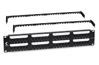 Патч-панель 19" Кат.5е Cabeus PL2-48-Cat.5e-Dual 2U 48 портов