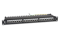 Патч-панель 19" Кат.6 Cabeus PL-24-Cat.6-SH-Dual IDC 1U 24 порта