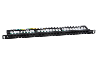 Патч-панель 19" Кат.6 Cabeus PLHD-24-Cat.6-Dual-90-0,5U 0.5U 24 порта