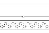 Модульная патч-панель BNC 19" Hyperline PPBL-BNC-19-24BNC 1U 24 порта