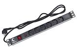 Блок розеток  19"  16А Cabeus PDU-6P-F-2EU 6 розеток