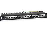 Патч-панель 19" Кат.5е Cabeus PL-24-Cat.5e-SH-Dual IDC 1U 24 порта