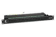 Патч-панель телефонная 19" Cabeus PL-50-TEL-Dual 1U 50 портов