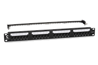Патч-панель 19" Кат.6 Cabeus PL2-24-Cat.6-Dual 1U 24 порта