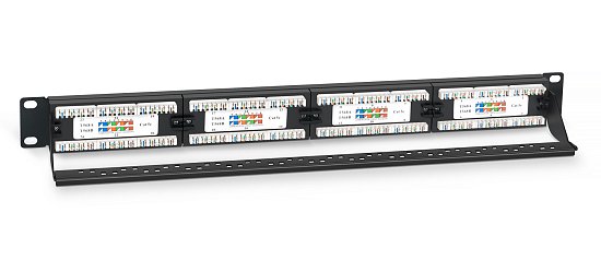 Патч-панель 19" Кат.5е Cabeus PL-24-Cat.5e-Dual 1U 24 порта
