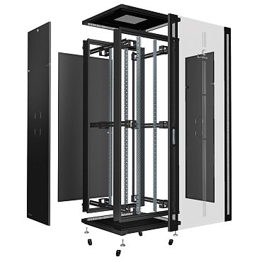 Шкаф серверный 47U Cabeus SH-05C-47U80/100-BK