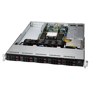 Сервер Supermicro SuperServer 110P-WTR 10x2.5" Rack 1U, SYS-110P-WTR